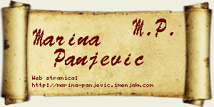 Marina Panjević vizit kartica